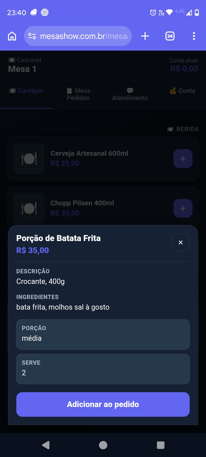 Detalhe do produto