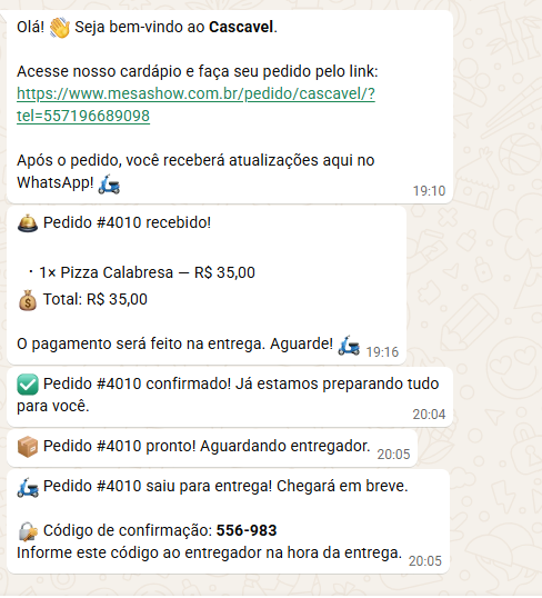 Mensagens automáticas no WhatsApp